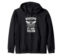 Divertido Apicultor Diciendo si te corro Mujeres Hombres Sudadera con Capucha