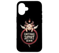 Divertido Apoyo Emocional Demon Kawaii Baphomet Goth Carcasa para iPhone 16