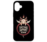 Divertido Apoyo Emocional Demon Kawaii Baphomet Goth Carcasa para iPhone 16 Plus