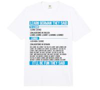 Divertido Aprender Alemán Dijeron Conjugación de Verbos Comfort Colors Adult Heavyweight T-Shirt