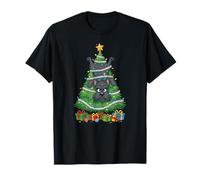 Divertido árbol de Navidad de Terrier escocés para niños y Mujeres Camiseta