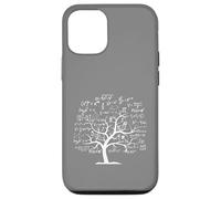 Divertido árbol matemático. Donde la geometría se encuentra con la naturaleza Carcasa para iPhone 12/12 Pro