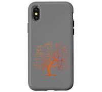 Divertido árbol matemático. Donde la geometría se encuentra con la naturaleza Carcasa para iPhone X/XS