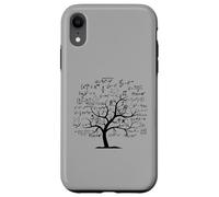Divertido árbol matemático. Donde la geometría se Encuentra con la Naturaleza Carcasa para iPhone XR