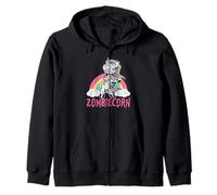 Divertido arcoíris de Halloween para Amantes del Unicornio Zombi de Zombiecorn Sudadera con Capucha