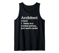 Divertido Arquitecto Definición Estudiante Arquitectura Fresco Camiseta sin Mangas