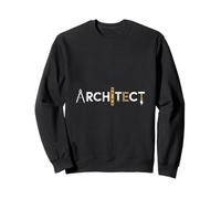 Divertido Arquitecto Diciendo Herramientas Iconos Letras Gráfico Sudadera
