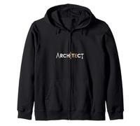 Divertido Arquitecto Diciendo Herramientas Iconos Letras Gráfico Sudadera con Capucha