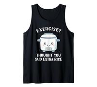 Divertido Arrocera Ejercicio Asiático Amor Comida China Lejano Oriente Camiseta sin Mangas