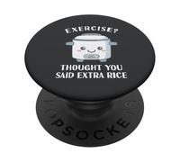 Divertido Arrocera Ejercicio Asiático Amor Comida China Lejano Oriente PopSockets PopGrip Adhesivo