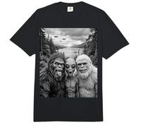 Divertido Arte críptido para Selfies con Monstruos de Bigfoot Alien Loch Ness Comfort Colors Adult Heavyweight T-Shirt