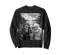 Divertido Arte críptido para Selfies con Monstruos de Bigfoot Alien Loch Ness Sudadera