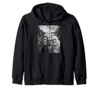 Divertido Arte críptido para Selfies con Monstruos de Bigfoot Alien Loch Ness Sudadera con Capucha