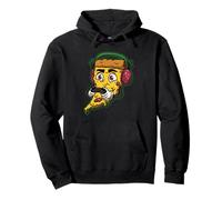 Divertido arte de dibujos animados para videojuegos Gamer Pizza Slice Sudadera con Capucha
