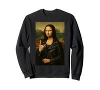 Divertido arte de heavy metal de la banda de rock de Mona Lisa Sudadera