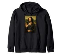 Divertido arte de heavy metal de la banda de rock de Mona Lisa Sudadera con Capucha