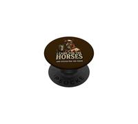 Divertido Arte de «I Came for The Horses Stayed for Chaos Race Day» PopSockets PopGrip Adhesivo