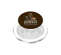 Divertido Arte de «I Came for The Horses Stayed for Chaos Race Day» PopSockets PopGrip para MagSafe