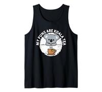 Divertido Arte de Koalas: mis Juegos de Palabras Son té de Koalas, Lindos Juegos de Palabras con Animales Camiseta sin Mangas