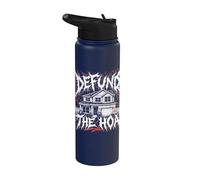 Divertido arte humorístico para propietarios de casas de heavy metal de Defund The HOA Stainless Steel Insulated Water Bottle