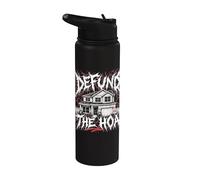 Divertido arte humorístico para propietarios de casas de heavy metal de Defund The HOA Stainless Steel Insulated Water Bottle