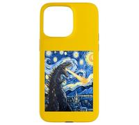 Divertido arte nocturno de monstruos de Starry Kaiju Carcasa para iPhone 15 Pro Max