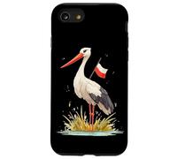 Divertido Aspecto de cigüeña en Colores polacos para Amantes de Las cigüeñas Carcasa para iPhone SE (2020) / 7/8