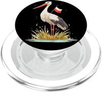 Divertido Aspecto de cigüeña en Colores polacos para Amantes de Las cigüeñas PopSockets PopGrip para MagSafe