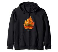 Divertido Aspecto de Hoja Barbuda Sudadera con Capucha