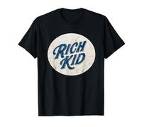 Divertido Aspecto de Sello de niño Rico Camiseta