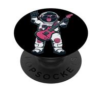 Divertido Astronauta Guitarrista Rock Música Espacio Tema Diseño PopSockets PopGrip Adhesivo