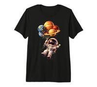 Divertido Astronauta Planetas Niños Niñas Niños Astronomía Espacio Camiseta Premium