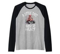 Divertido ATV, niños 4 Ruedas Camiseta Manga Raglan