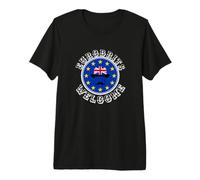 Divertido Azul Amarillo Unión Europea Refugiados Brexit Camiseta Premium