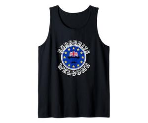 Divertido Azul Amarillo Unión Europea Refugiados Brexit Camiseta sin Mangas