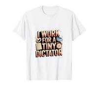 Divertido Baby Dictator Humor de crianza cansado para padres Camiseta