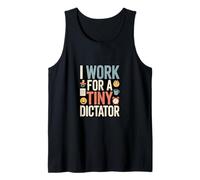 Divertido Baby Dictator Humor de crianza cansado para padres Camiseta sin Mangas