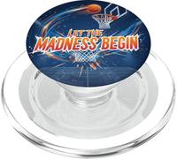 Divertido Baloncesto Que Comience La Locura PopSockets PopGrip para MagSafe