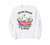 Divertido baño de Ganso Splish Splash Cuida tu Negocio Lindo Sudadera