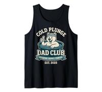 Divertido baño de hielo Cold Plunge Dad Club Breathe Dunk Thrive Camiseta sin Mangas