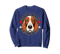Divertido Basset Hound Robando Corazones Volando Pedos Lindo Perro Sudadera