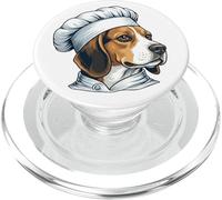 Divertido Beagle Chef Perro Dibujos Animados Cocina PopSockets PopGrip para MagSafe