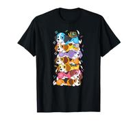 Divertido Beagle colorido arco iris regreso a la escuela niños niñas Camiseta