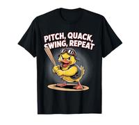 Divertido béisbol pato pito quack swing repetición Camiseta