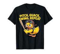 Divertido béisbol pato pito quack swing repetición Camiseta