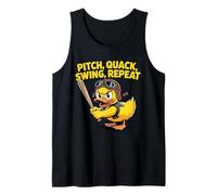 Divertido béisbol pato pito quack swing repetición Camiseta sin Mangas