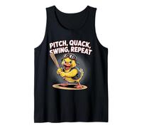 Divertido béisbol pato pito quack swing repetición Camiseta sin Mangas