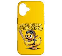 Divertido béisbol pato pito quack swing repetición Carcasa para iPhone 16