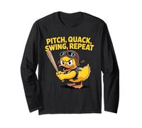 Divertido béisbol pato pito quack swing repetición Manga Larga