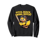 Divertido béisbol pato pito quack swing repetición Sudadera